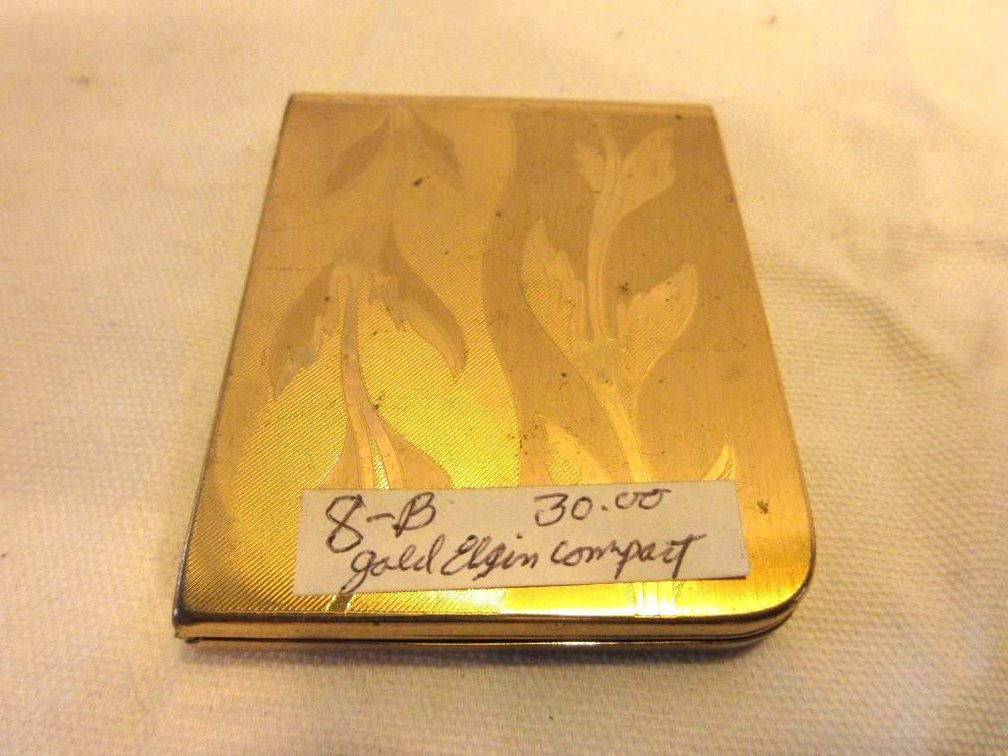 Elgin American gold tone compact