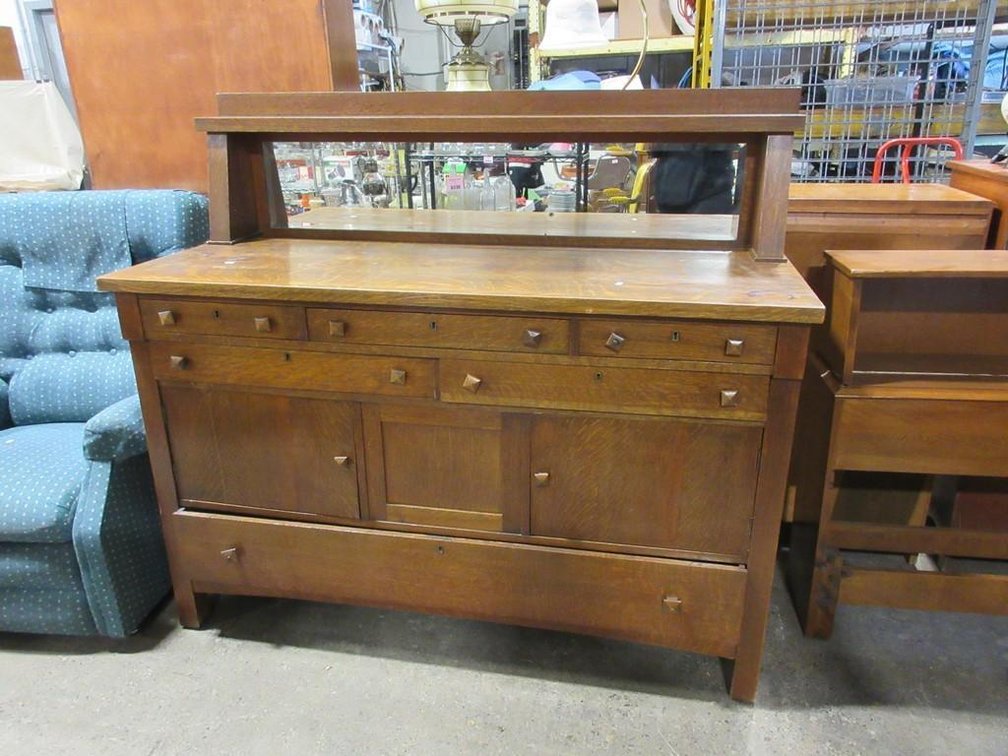 Vintage Tiger Oak buffet