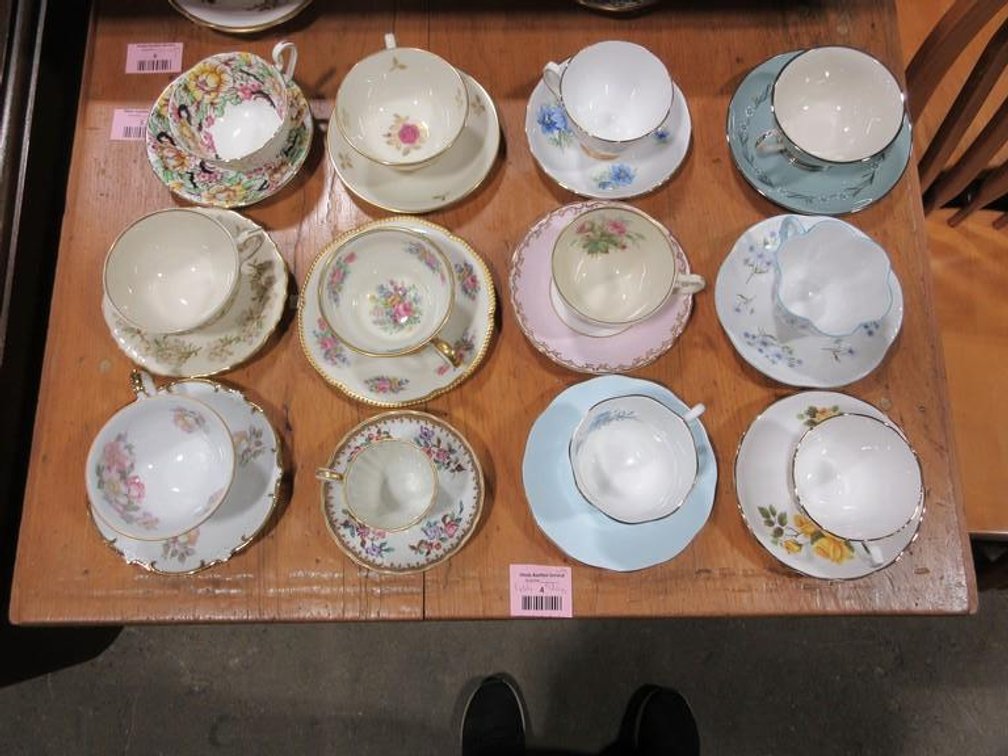 (12) Fancy fine China tea cup and saucer sets