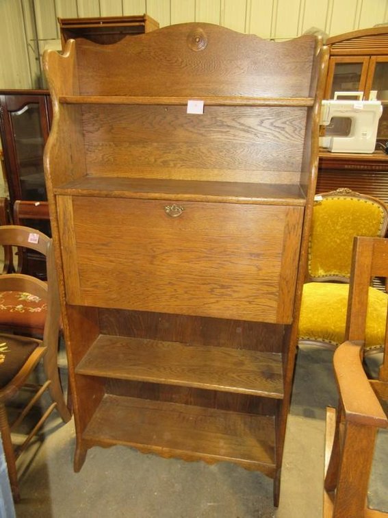 Oak secretary desk