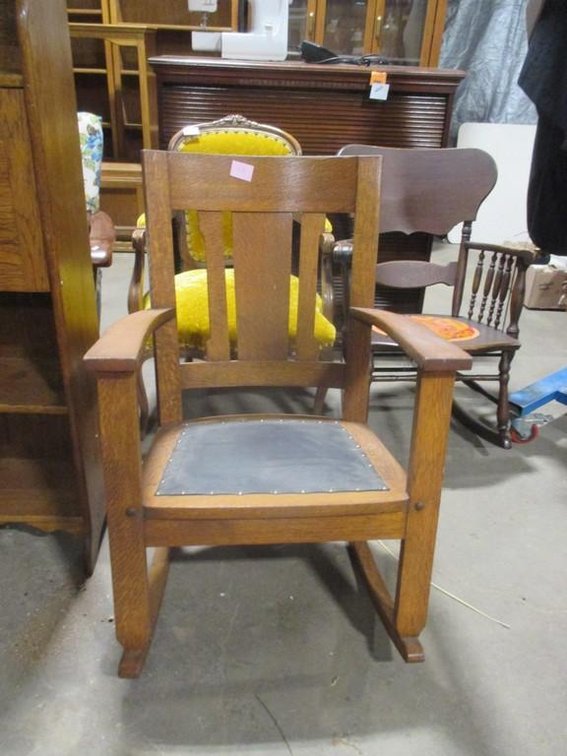 Oak porch rocking chair