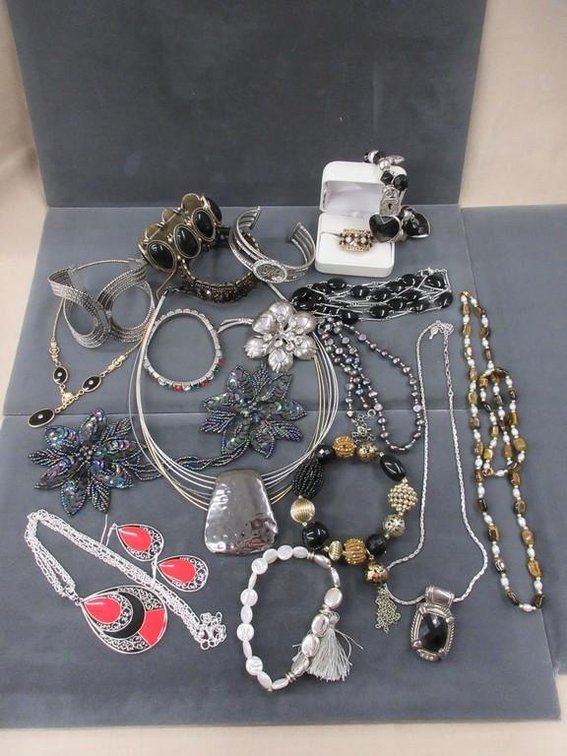Box of costume jewelry