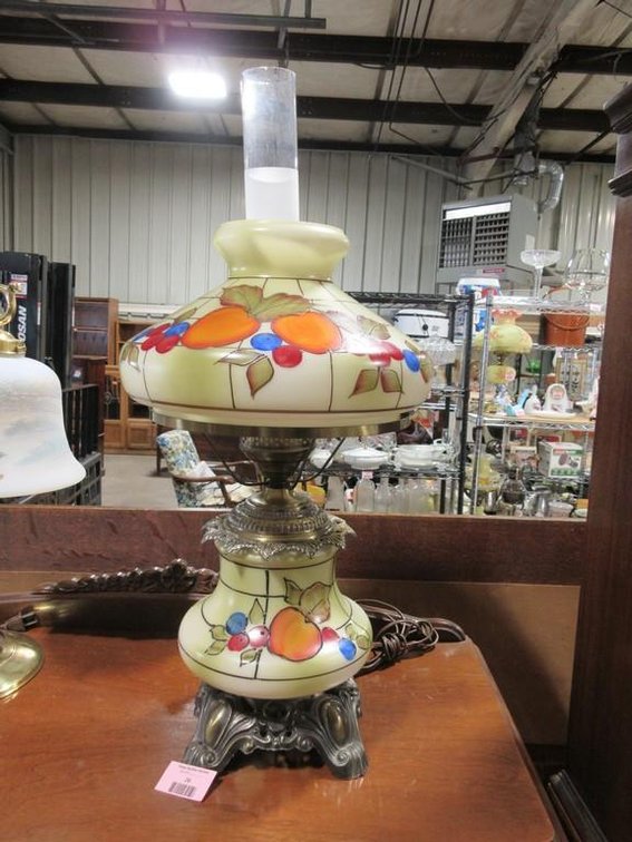 Fruit theme hand painted parlour lamp