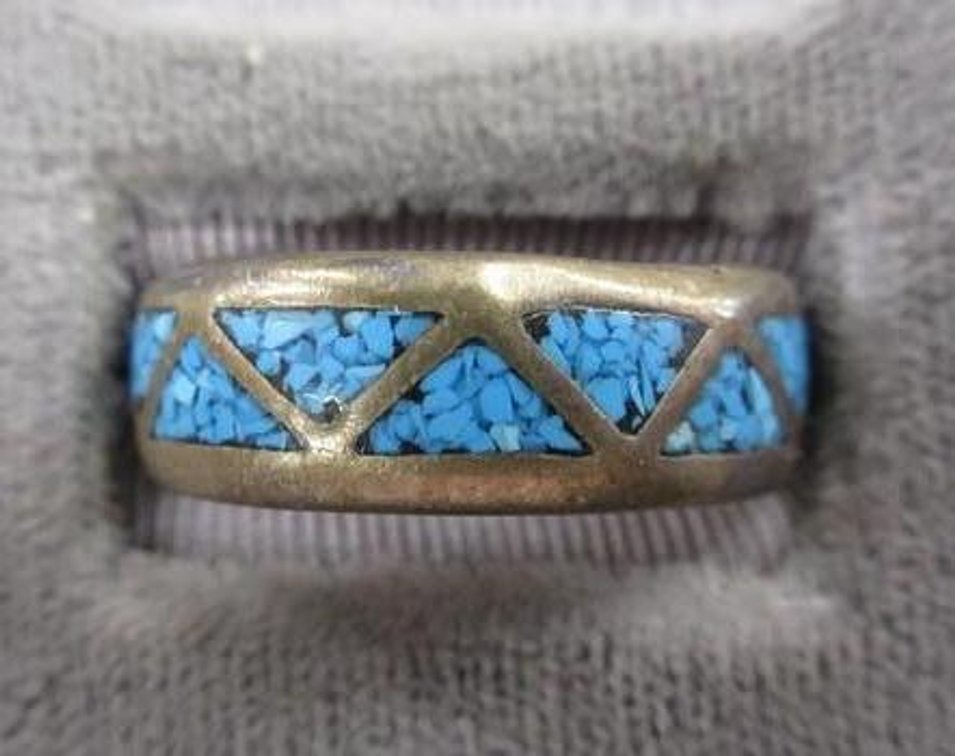 Turquoise inlay ring
