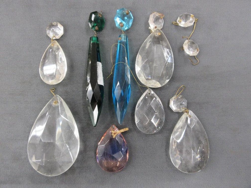 Group of coloured crystals