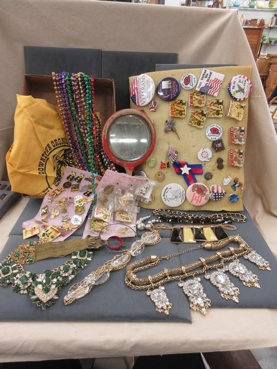 Box of vintage jewelry