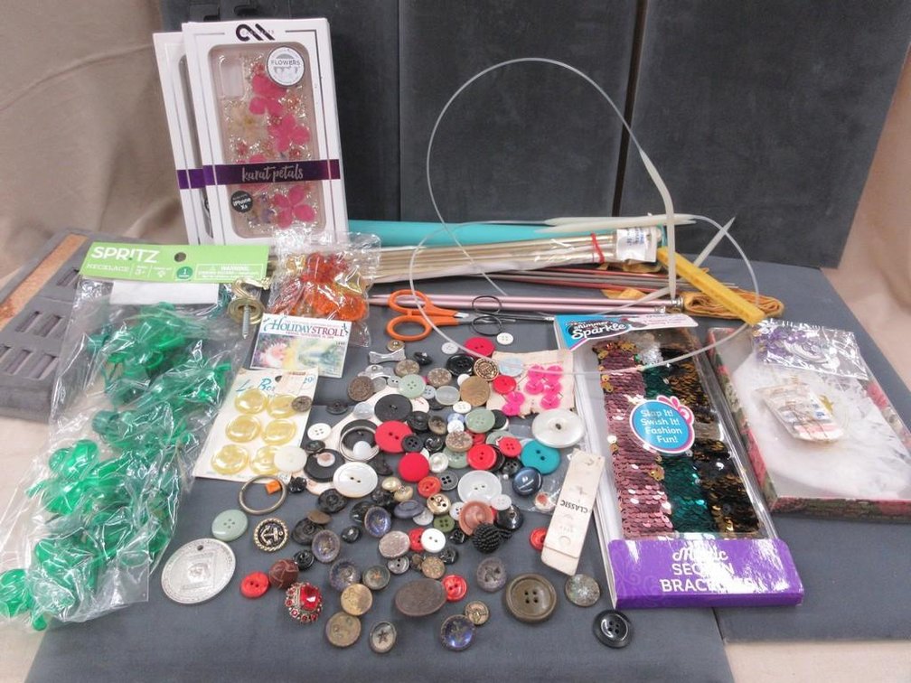Group of crafting supplies