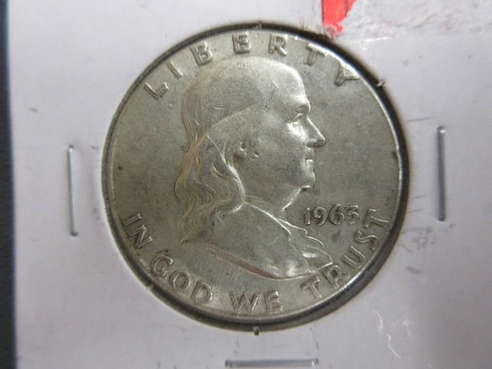 1963 Franklin half dollar
