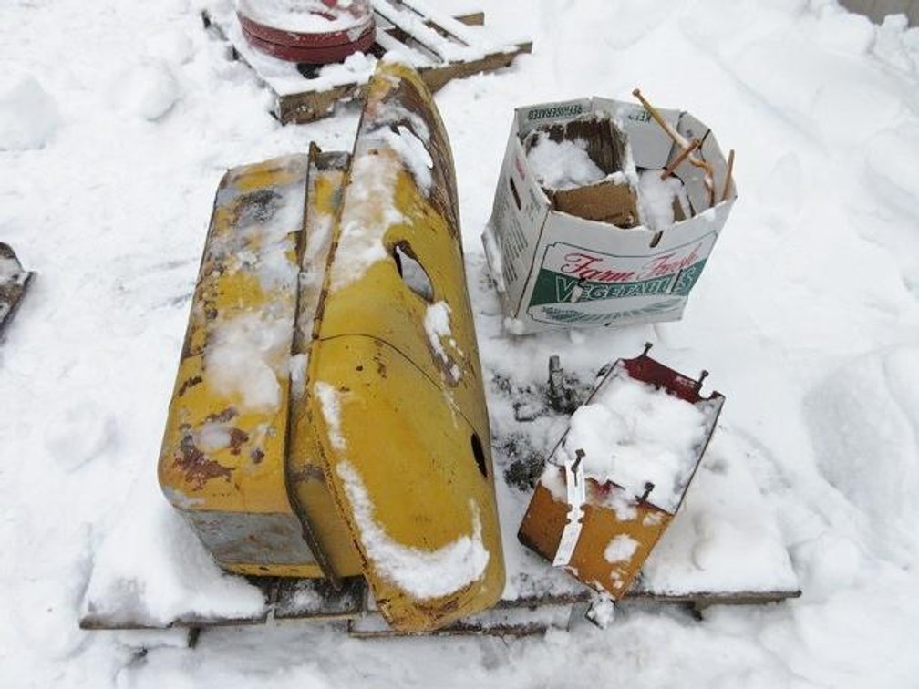 Group of Minneapolis Moline parts