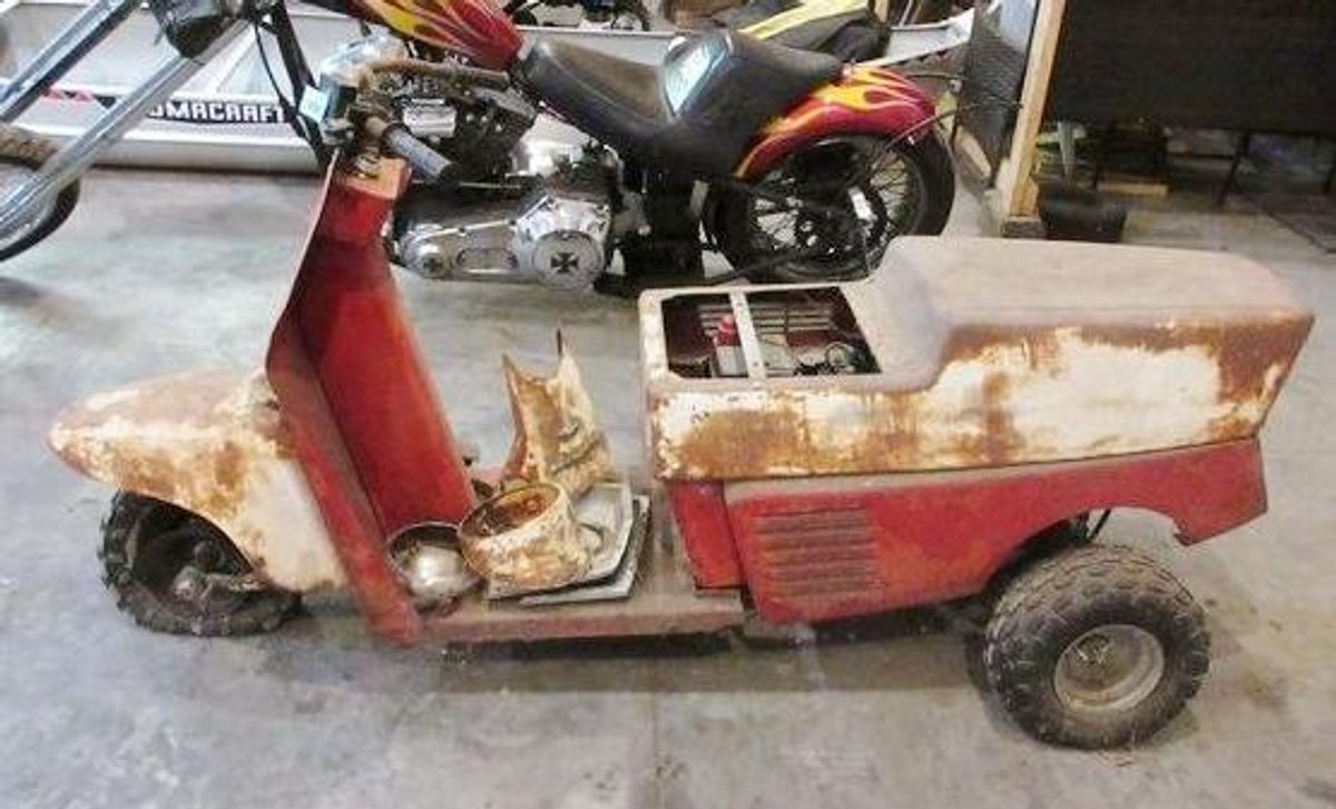 Vintage Allstate 3-wheel scooter