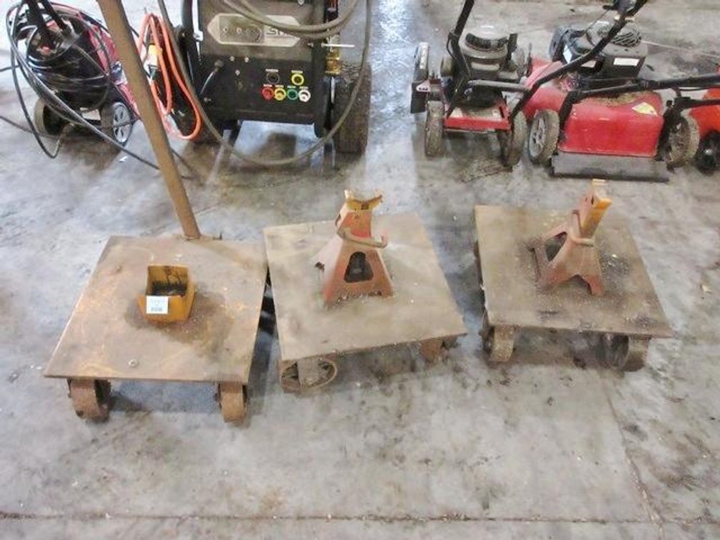 (3) Rolling jack carts