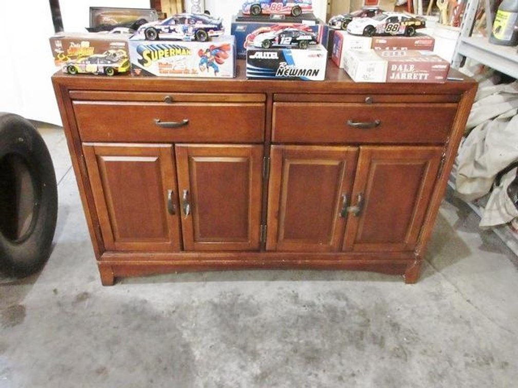 Wood buffet cabinet