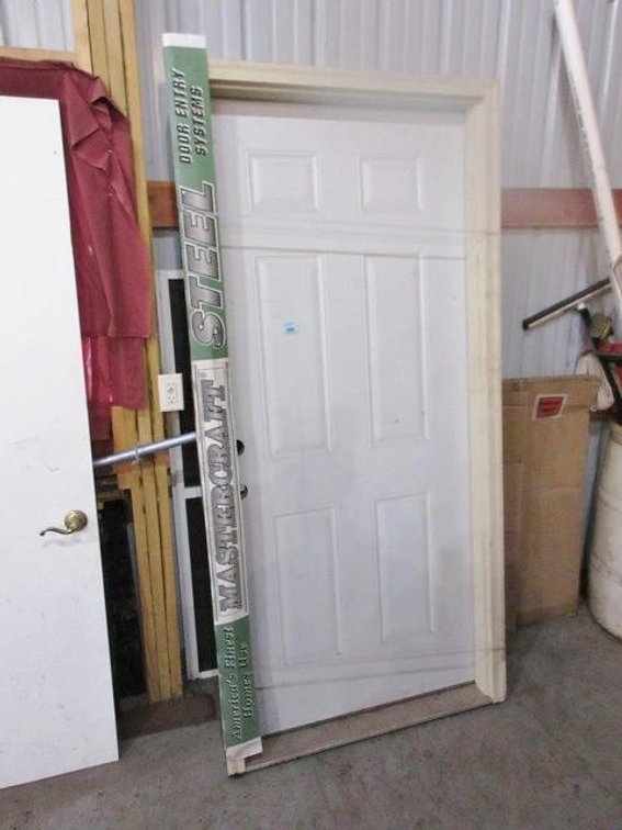 New Mastercraft steel entry door with jamb