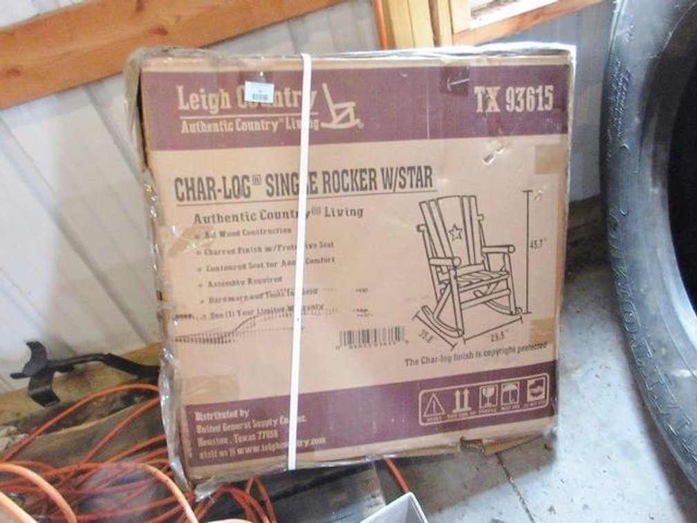 New Leigh Country Char-Log single rocker with star