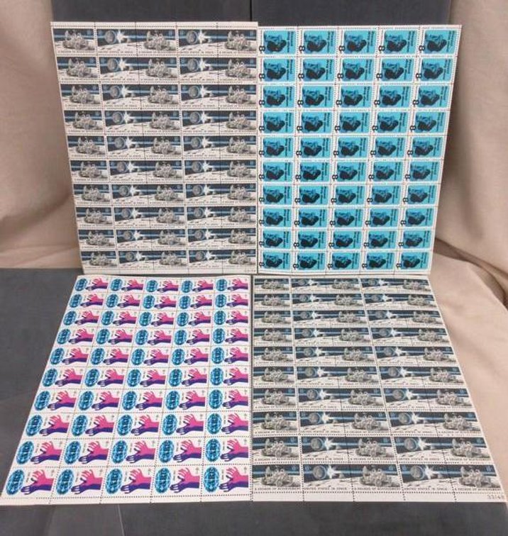 (4) Sheets of 8 cent stamps