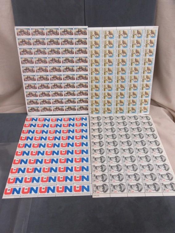 (1) Sheet of 8 cent stamps (3) Sheets of 6 cent stamps