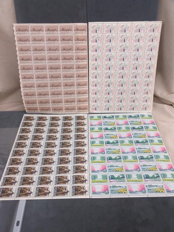 (4) Sheets of 6 cent stamps