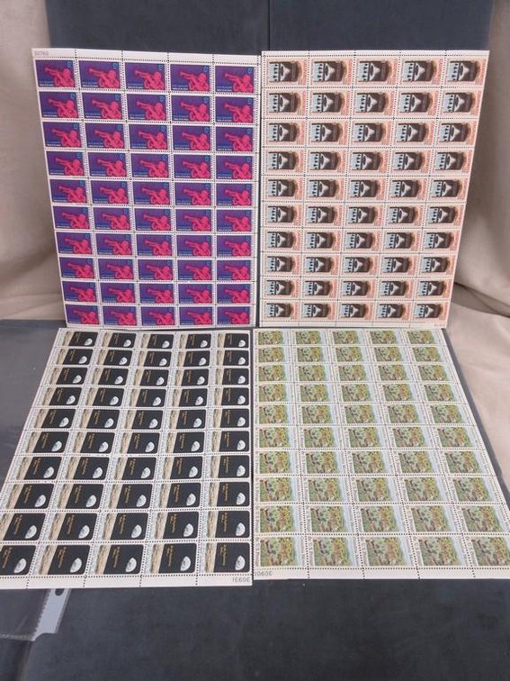 (4) Sheets of 6 cent stamps (1) Sheet of 1 1/2 cent stamps