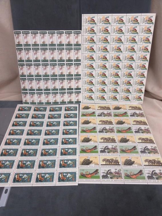 (4) Sheets of 6 cent stamps
