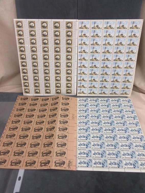 (4) Sheets of 6 cent stamps