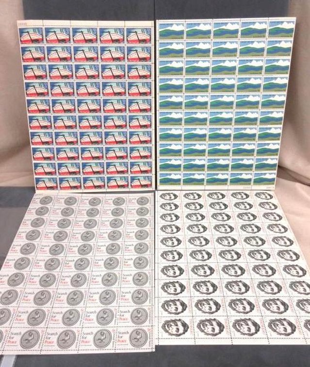(4) Sheets of 5 cent stamps