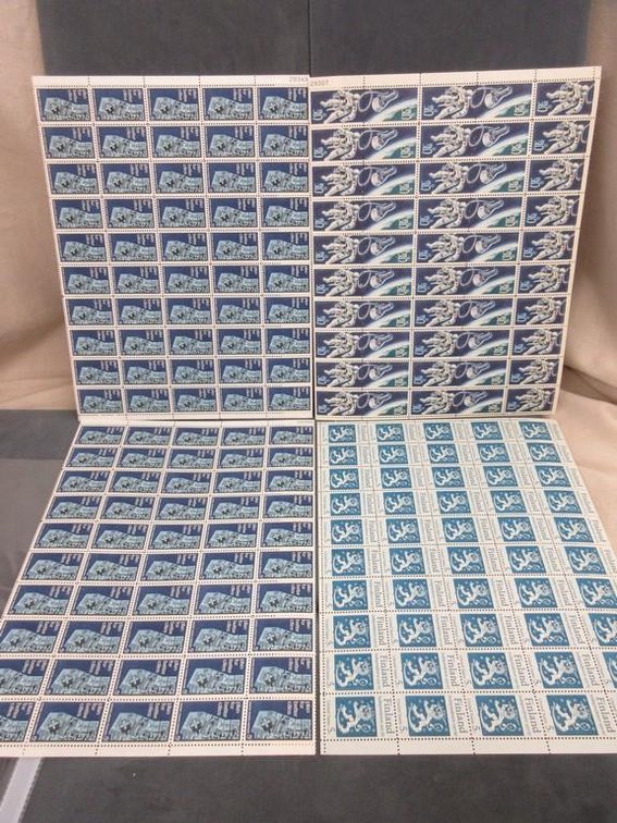 (4) Sheets of 5 cent stamps