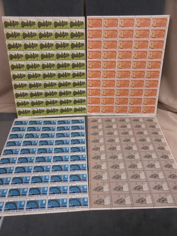 (4) Sheets of 6 cent stamps