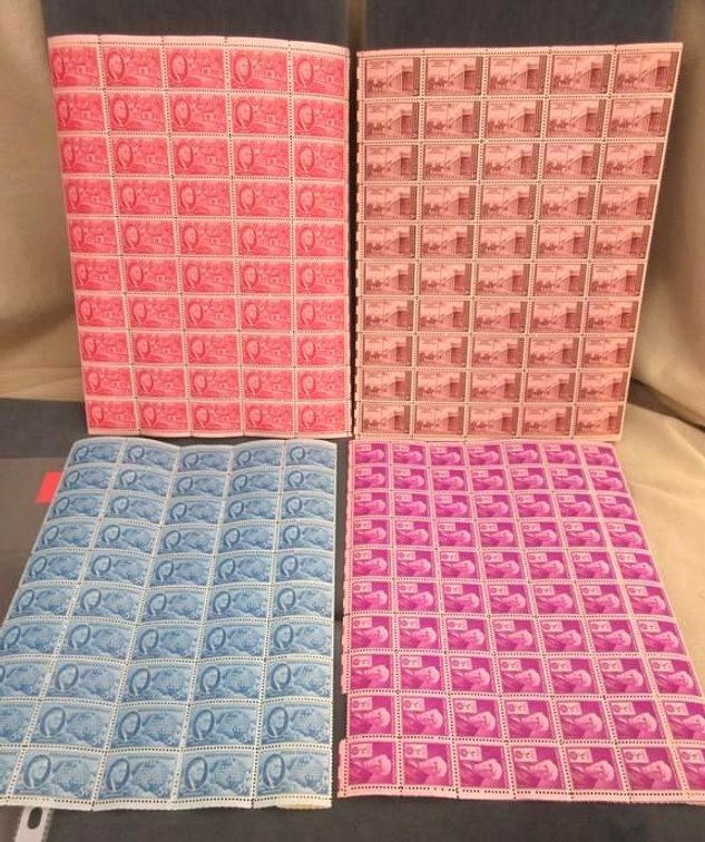 (2) Sheets of 3 cent stamps (1) Sheet of 2 cent stamps (1) Sheet of 5 cent stamps