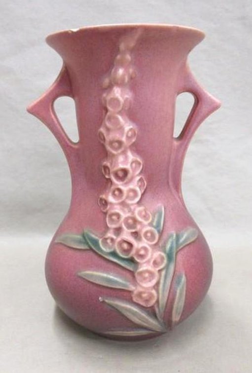 Roseville double handled vase