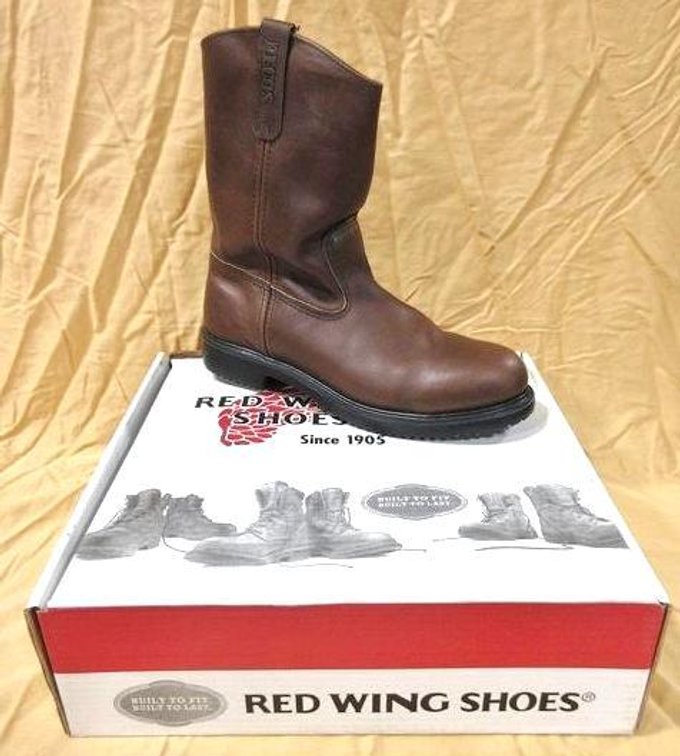 Red Wing Shoes safety Pecos leather toe brown boots
