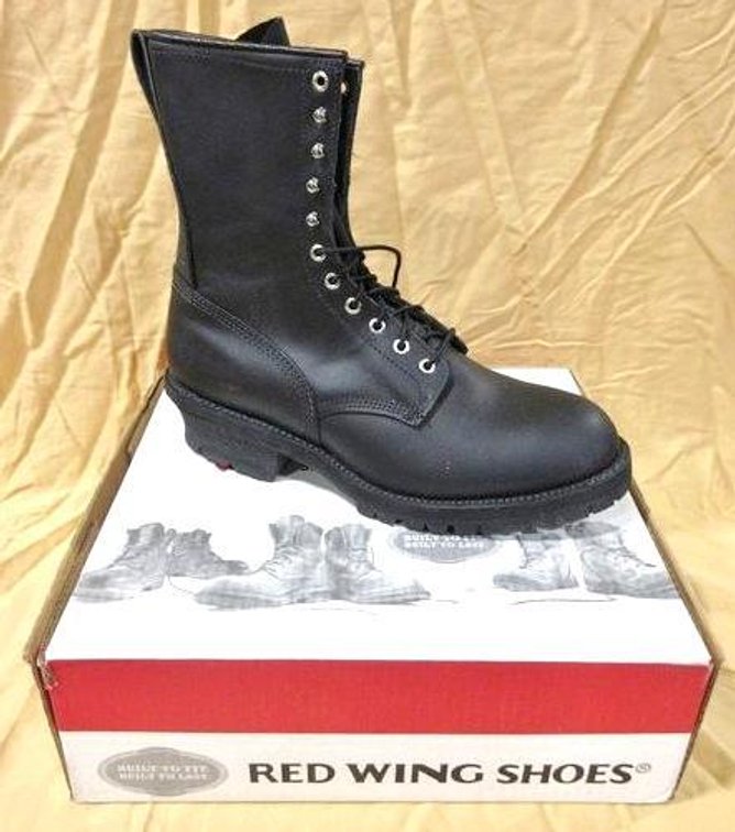 Red Wing Shoes Vibram logger black 10" boots