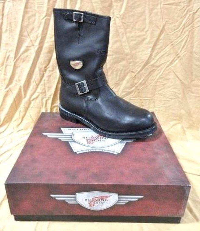 Red Wing Shoes #968 motorcycle black boots