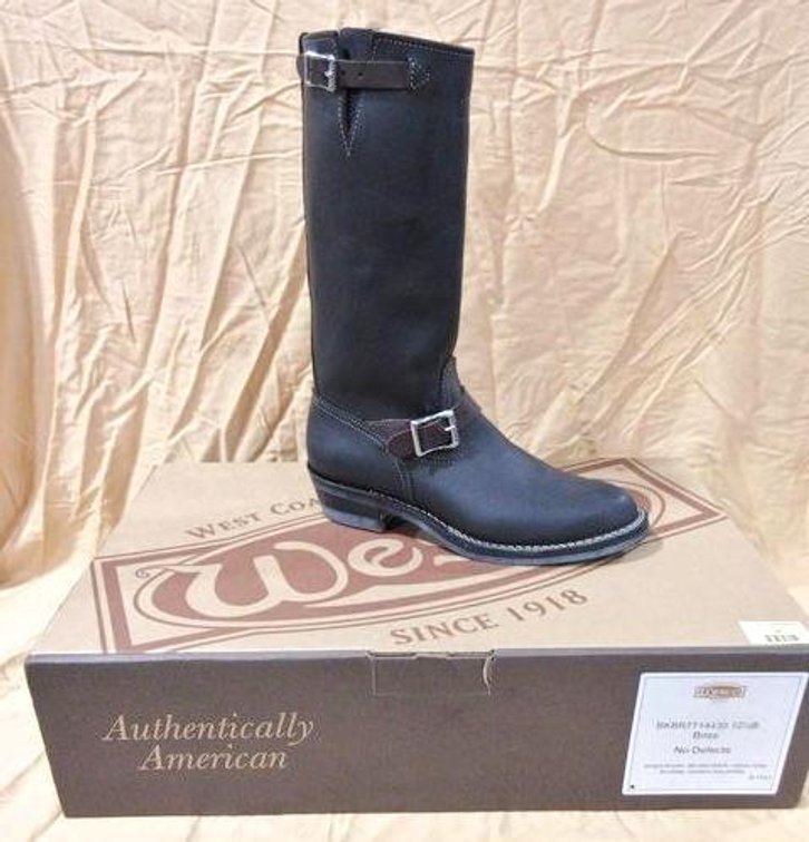 Wesco Boss BKBR7714430 black leather boots