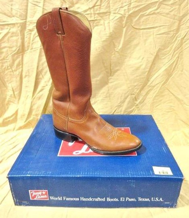 Tony Lama H5971 brown leather boots
