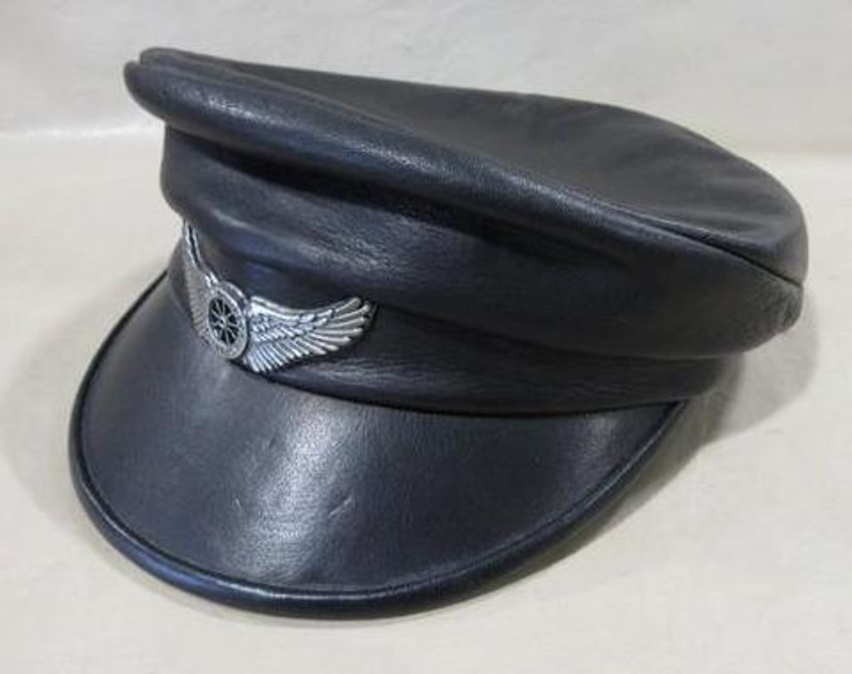Harley-Davidson black leather hat