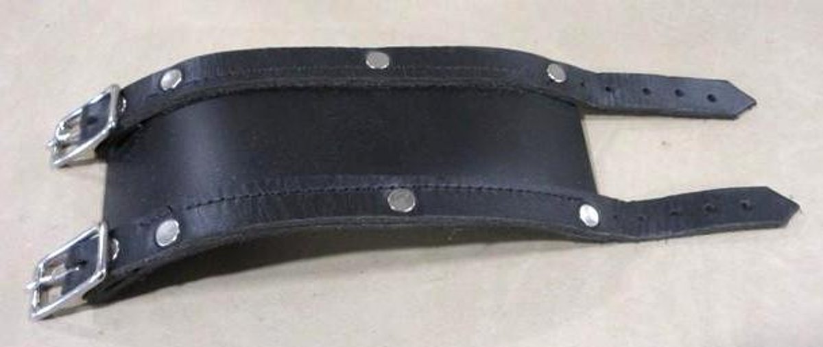 Black leather bracelet