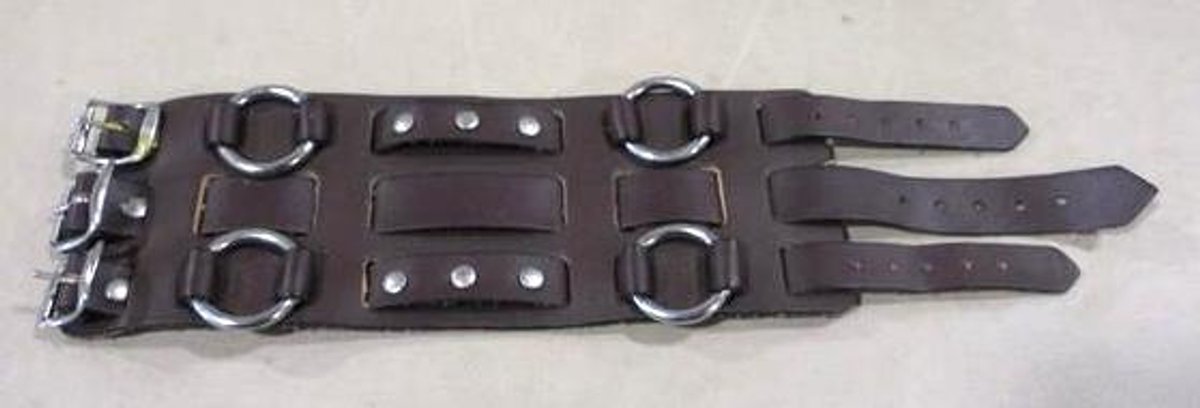 Brown leather bracelet