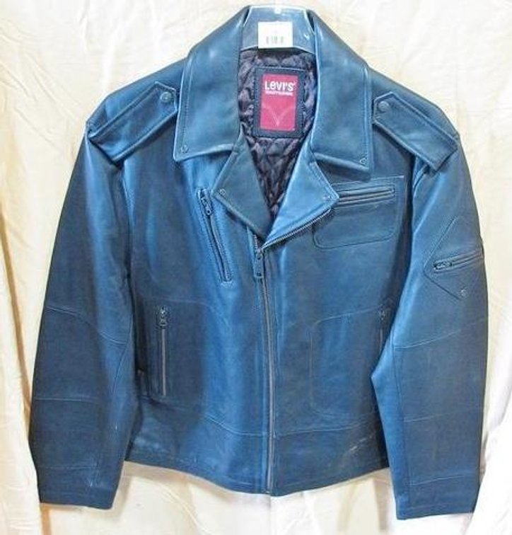 Levi's black leather jacket