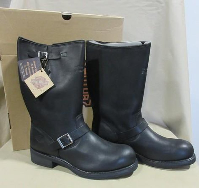 Harley-Davidson Motorcycles Big Sur Strap Engineer black boots