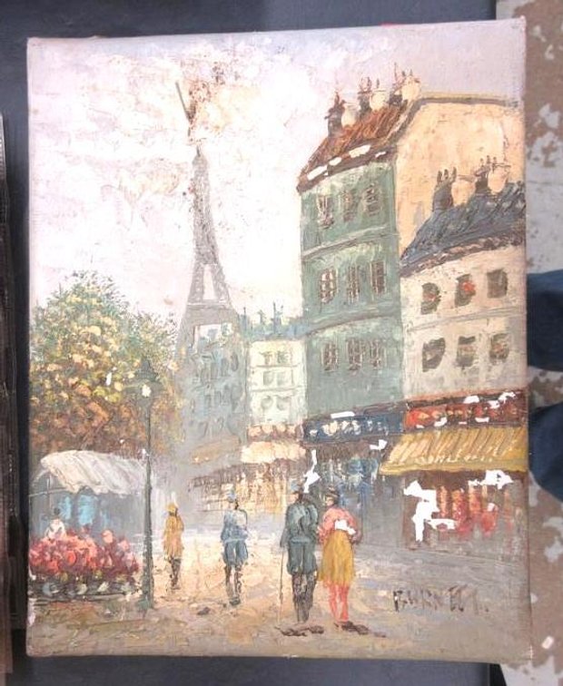 Original oil painting from Paris by Burnett