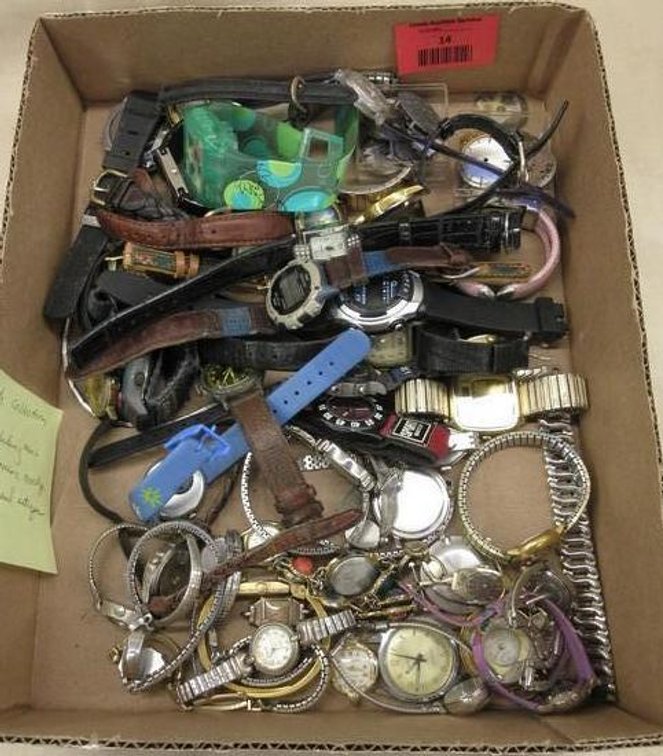 Flat of assorted watches