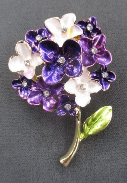 Spring floral brooch