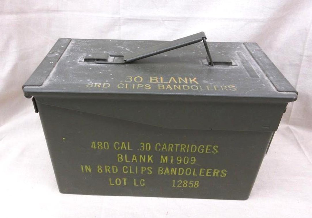 Metal ammo box, empty