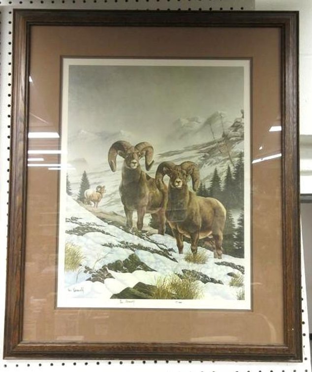 Les Grunwald signed and numbered framed print