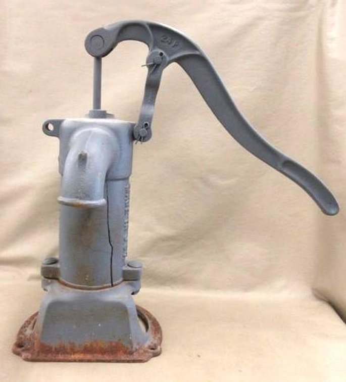 Dempster cast metal cistern pump