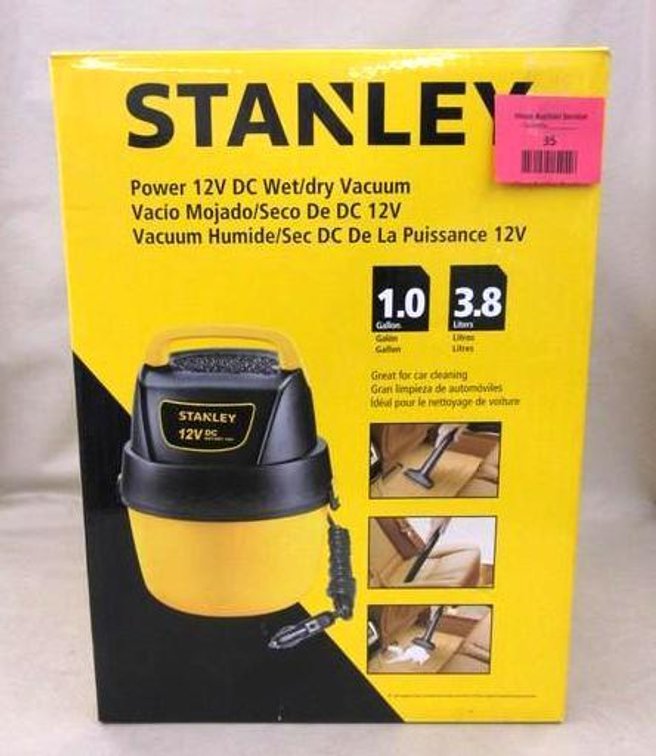 Stanley power 12V  DC wet/dry vacuum 1 gal