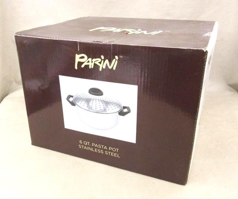 Parini 6 qt. stainless steel pasta pot