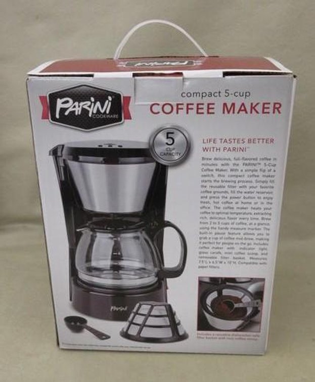 Parini compact 5 cup coffee maker