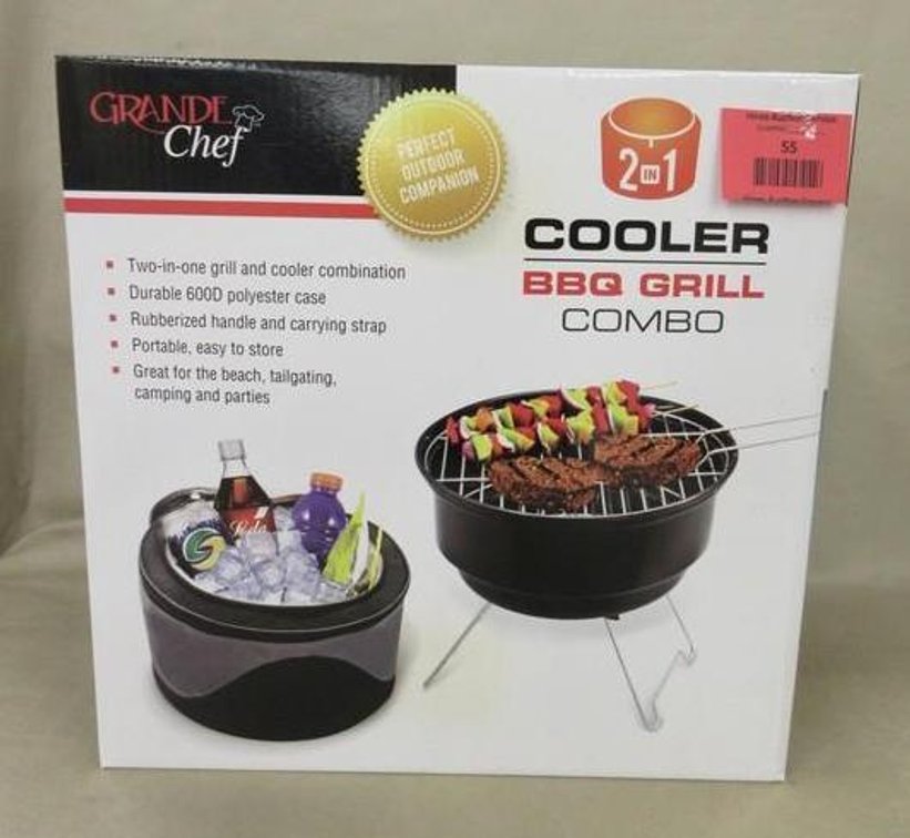 Grande Chef 2 in 1 cooler/BBQ grill combo
