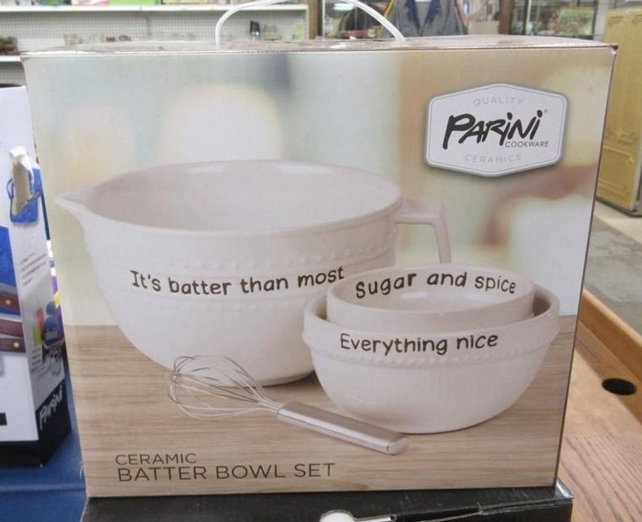 Parini ceramic batter bowl set